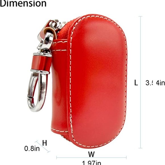 Multi Brand Red Acura leather Key Cover #722 - Picture 4 of 9